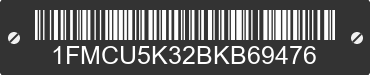2011 FORD Escape 1FMCU5K32BKB69476 VIN decoded