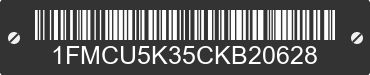 2012 FORD Escape 1FMCU5K35CKB20628 VIN decoded