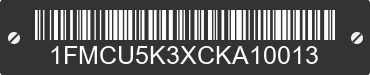 2012 FORD Escape 1FMCU5K3XCKA10013 VIN decoded