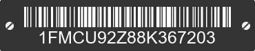 2008 FORD Escape 1FMCU92Z88K367203 VIN decoded