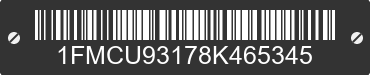 2008 FORD Escape 1FMCU93178K465345 VIN decoded