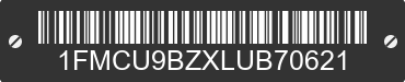 2020 FORD Escape 1FMCU9BZXLUB70621 VIN decoded