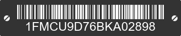 2011 FORD Escape 1FMCU9D76BKA02898 VIN decoded