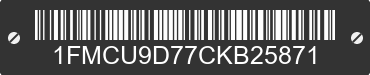 2012 FORD Escape 1FMCU9D77CKB25871 VIN decoded