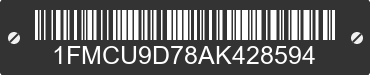2010 FORD Escape 1FMCU9D78AK428594 VIN decoded