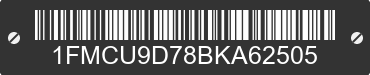 2011 FORD Escape 1FMCU9D78BKA62505 VIN decoded