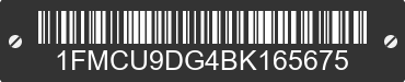 2011 FORD Escape 1FMCU9DG4BK165675 VIN decoded