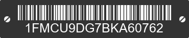 2011 FORD Escape 1FMCU9DG7BKA60762 VIN decoded