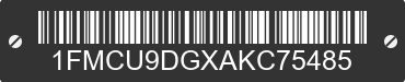 2010 FORD Escape 1FMCU9DGXAKC75485 VIN decoded