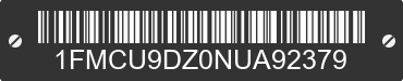 2022 FORD Escape 1FMCU9DZ0NUA92379 VIN decoded