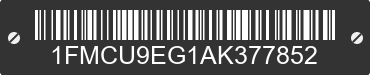 2010 FORD Escape 1FMCU9EG1AK377852 VIN decoded