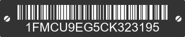 2012 FORD Escape 1FMCU9EG5CK323195 VIN decoded