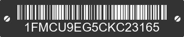 2012 FORD Escape 1FMCU9EG5CKC23165 VIN decoded