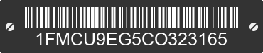 2012 FORD Escape 1FMCU9EG5CO323165 VIN decoded