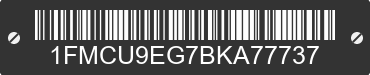 2011 FORD Escape 1FMCU9EG7BKA77737 VIN decoded