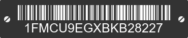 2011 FORD Escape 1FMCU9EGXBKB28227 VIN decoded