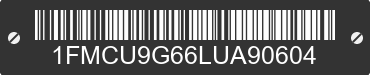 2020 FORD Escape 1FMCU9G66LUA90604 VIN decoded