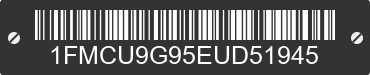2014 FORD Escape 1FMCU9G95EUD51945 VIN decoded