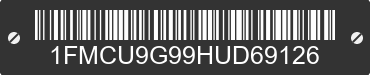 2017 FORD Escape 1FMCU9G99HUD69126 VIN decoded