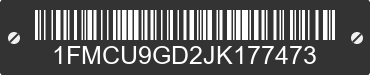 2018 FORD Escape 1FMCU9GD2JK177473 VIN decoded