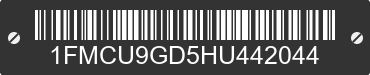 2017 FORD Escape 1FMCU9GD5HU442044 VIN decoded