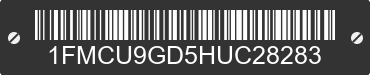 2017 FORD Escape 1FMCU9GD5HUC28283 VIN decoded