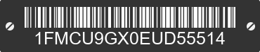 2014 FORD Escape 1FMCU9GX0EUD55514 VIN decoded