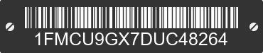 2013 FORD Escape 1FMCU9GX7DUC48264 VIN decoded