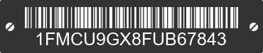 2015 FORD Escape 1FMCU9GX8FUB67843 VIN decoded