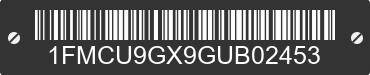 2016 FORD Escape 1FMCU9GX9GUB02453 VIN decoded