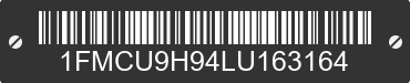 2020 FORD Escape 1FMCU9H94LU163164 VIN decoded