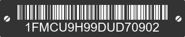 2013 FORD Escape 1FMCU9H99DUD70902 VIN decoded