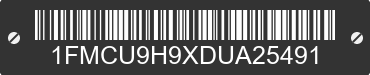 2013 FORD Escape 1FMCU9H9XDUA25491 VIN decoded