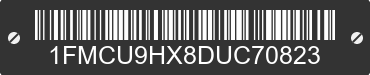 2013 FORD Escape 1FMCU9HX8DUC70823 VIN decoded