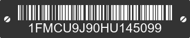 2017 FORD Escape 1FMCU9J90HU145099 VIN decoded