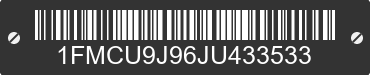 2018 FORD Escape 1FMCU9J96JU433533 VIN decoded
