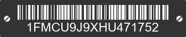2017 FORD Escape 1FMCU9J9XHU471752 VIN decoded