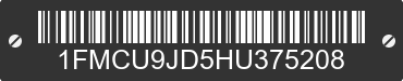 2017 FORD Escape 1FMCU9JD5HU375208 VIN decoded