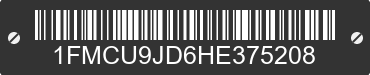 2017 FORD Escape 1FMCU9JD6HE375208 VIN decoded
