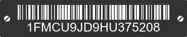 2017 FORD Escape 1FMCU9JD9HU375208 VIN decoded