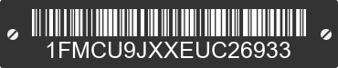 2014 FORD Escape 1FMCU9JXXEUC26933 VIN decoded