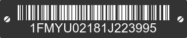 2001 FORD Escape 1FMYU02181J223995 VIN decoded