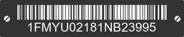2001 FORD Escape 1FMYU02181NB23995 VIN decoded