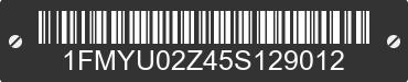 2005 FORD Escape 1FMYU02Z45S129012 VIN decoded