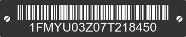 2007 FORD Escape 1FMYU03Z07T218450 VIN decoded
