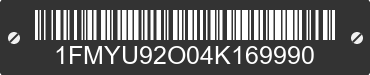 2004 FORD Escape 1FMYU92O04K169990 VIN decoded