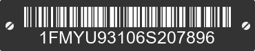 2006 FORD Escape 1FMYU93106S207896 VIN decoded
