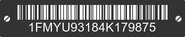 2004 FORD Escape 1FMYU93184K179875 VIN decoded