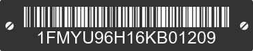 2006 FORD Escape 1FMYU96H16KB01209 VIN decoded