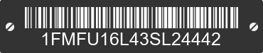 2003 FORD Expedition 1FMFU16L43SL24442 VIN decoded